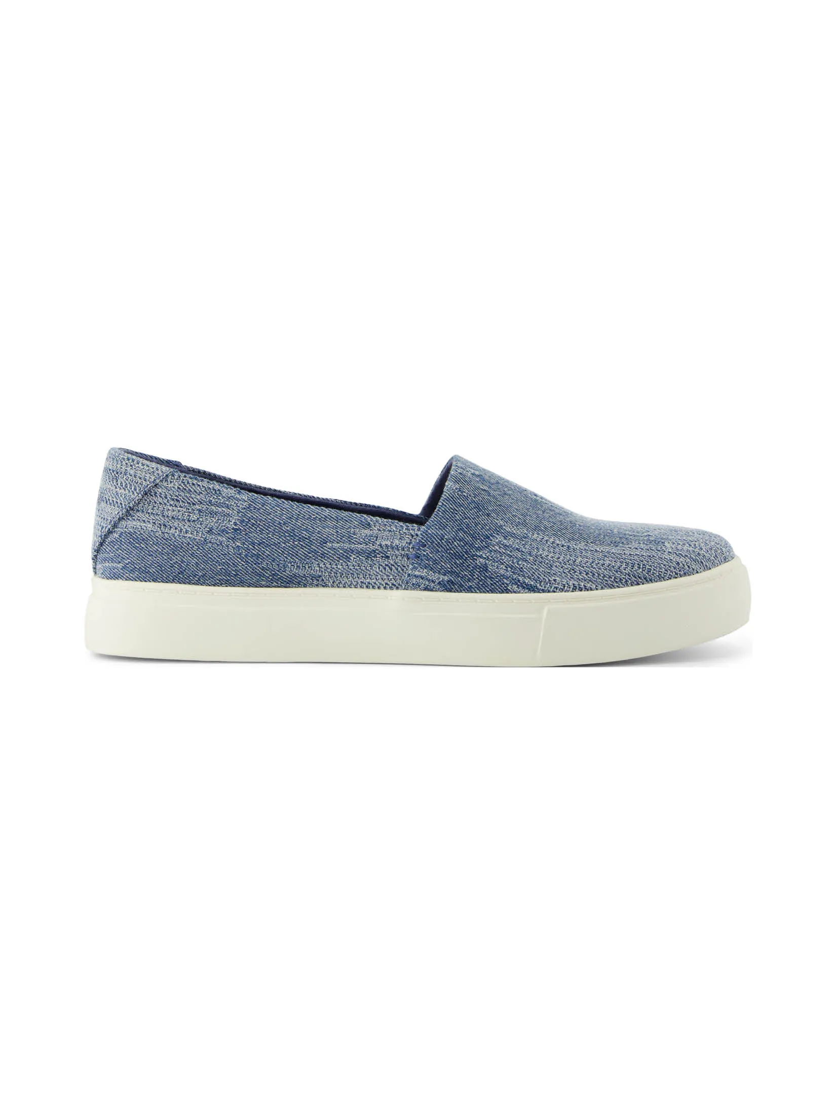 TOMS Women Shoe Slip On Kameron Dark Sky Textured Denim
