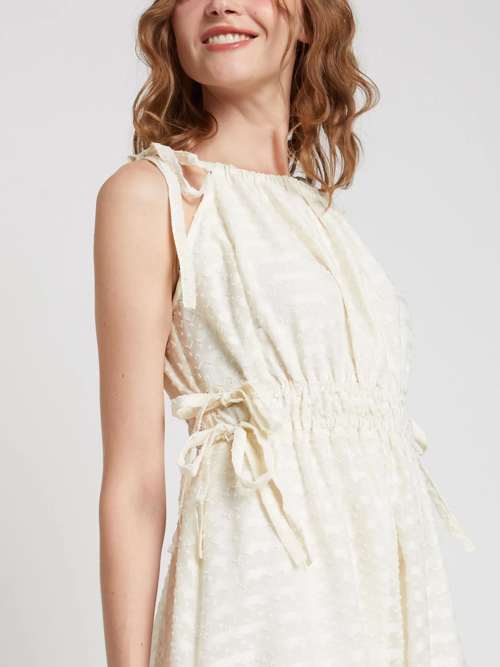 LOLITA Women Dress Halterneck chiffon with ribbon detail