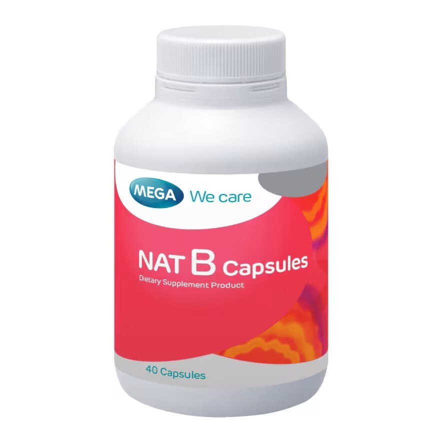 Mega NAT B (Dietary Supplement) 40 Capsules