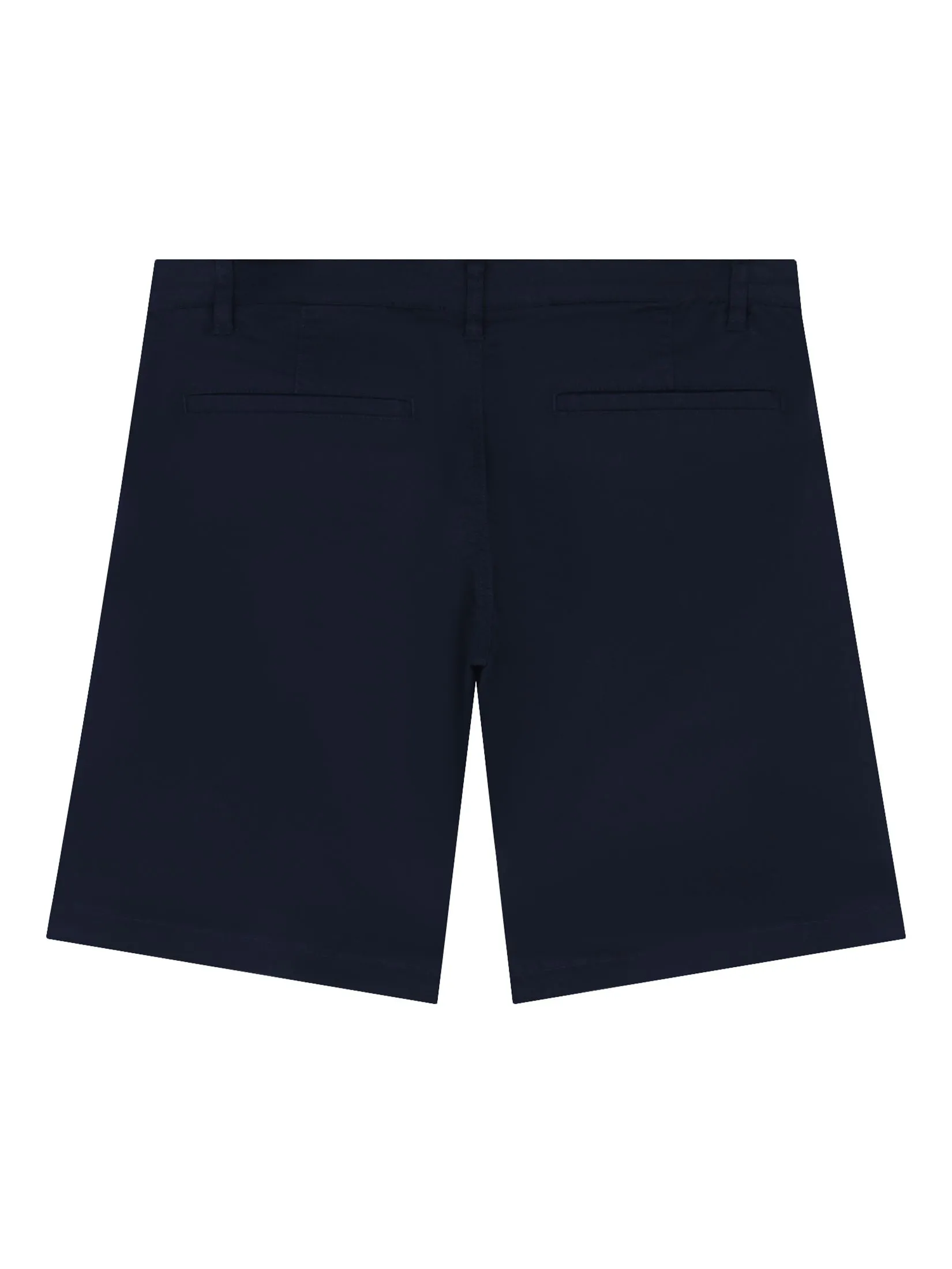 GIORDANO Men's Slim Taper Bermuda Shorts (180° Elastic Waist) Signature Navy