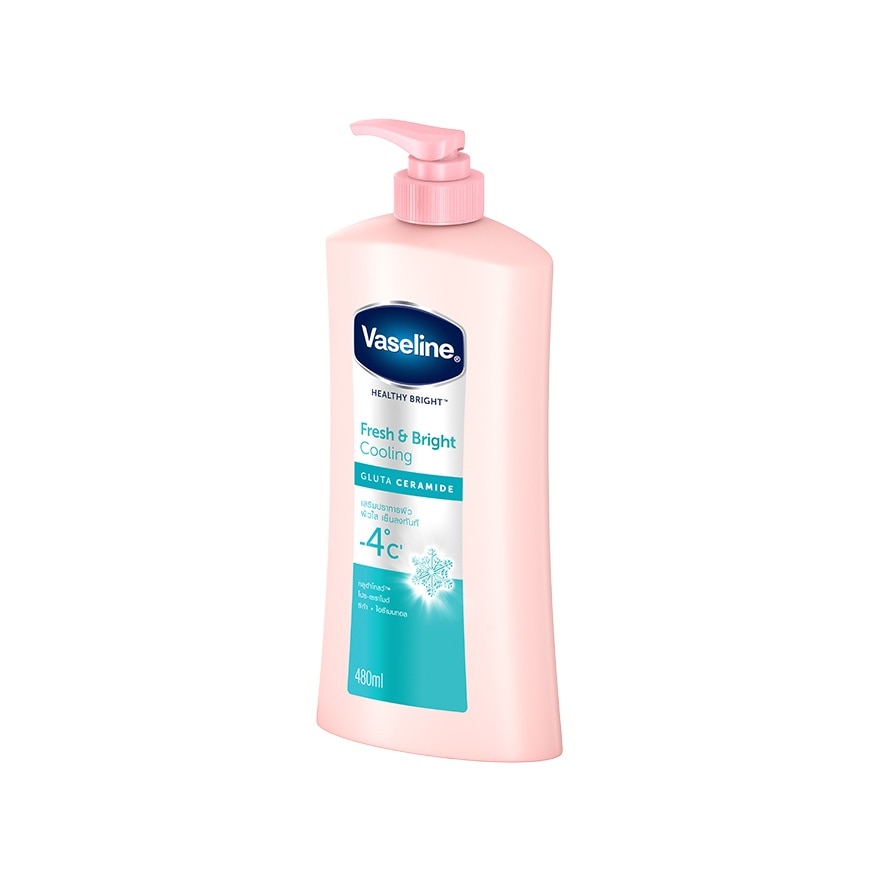 Vaseline Healthy Bright Fresh  Bright Cooling Gluta Ceramide 480 Ml.