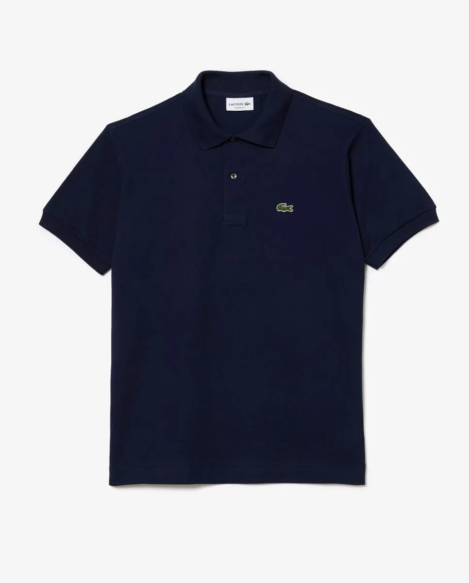 LACOSTE Original L.12.12 Petit Piqu  Cotton Polo Shirt Navy Blue