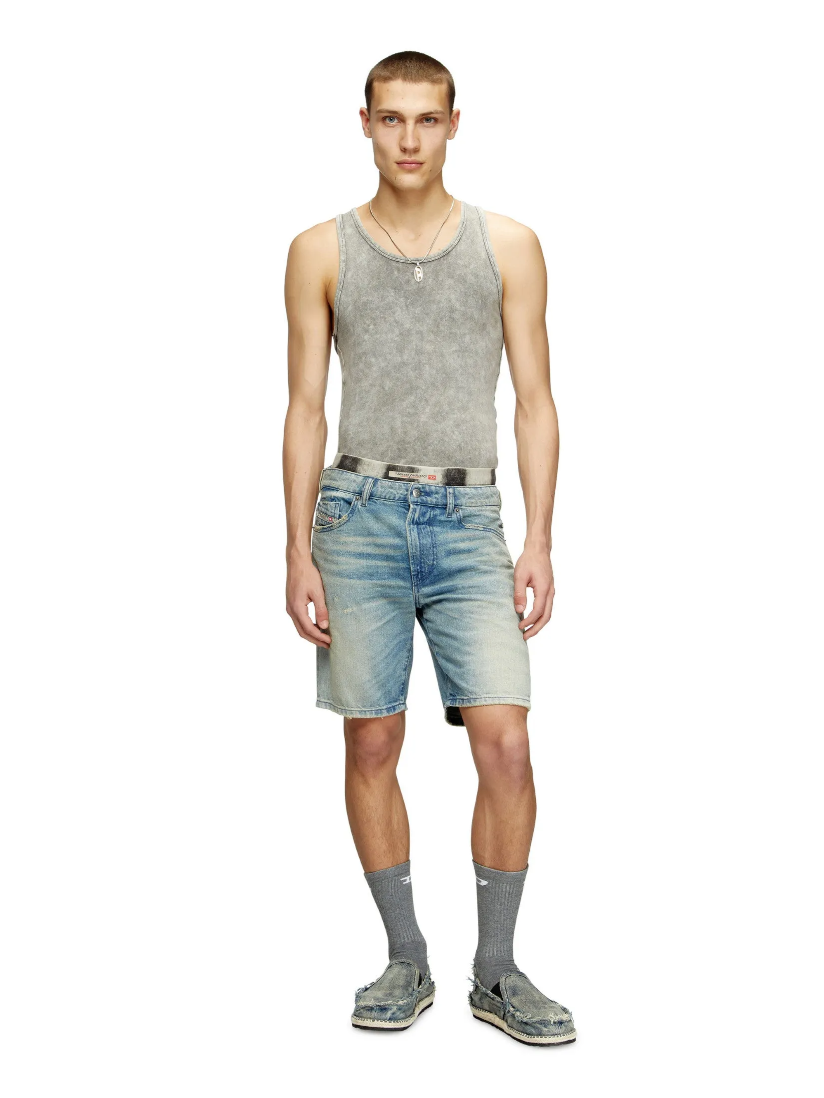 DIESEL Jeans Shorts Men D-FIN SHORTS Blue