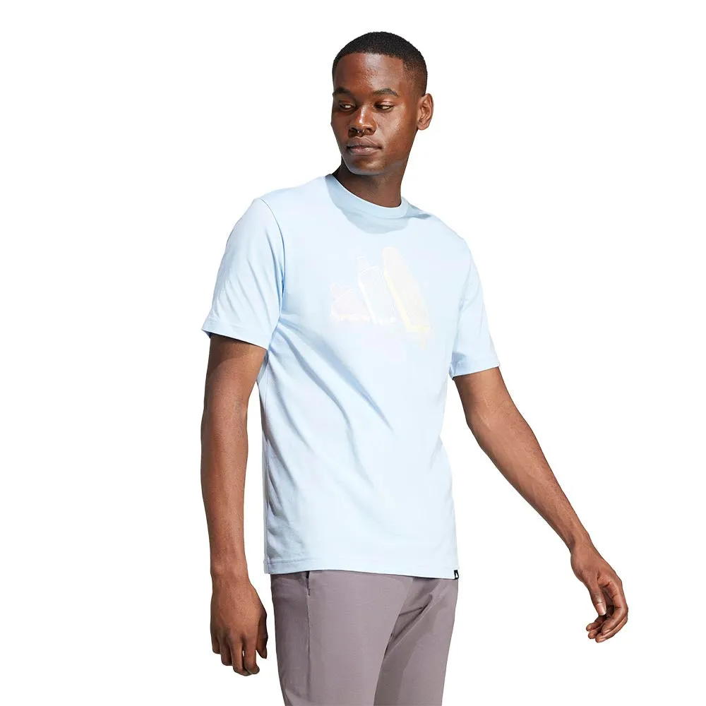 ADIDAS Lounge Ice Graphic Men T-Shirt Blue - AD001AP079EJTH