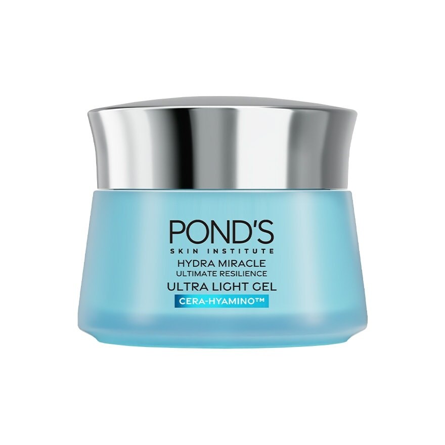Pond'S Hydra Miracle Ultimate Resilience Ultra Light Gel Cera-Hyamino 45 G. - ฺBlue
