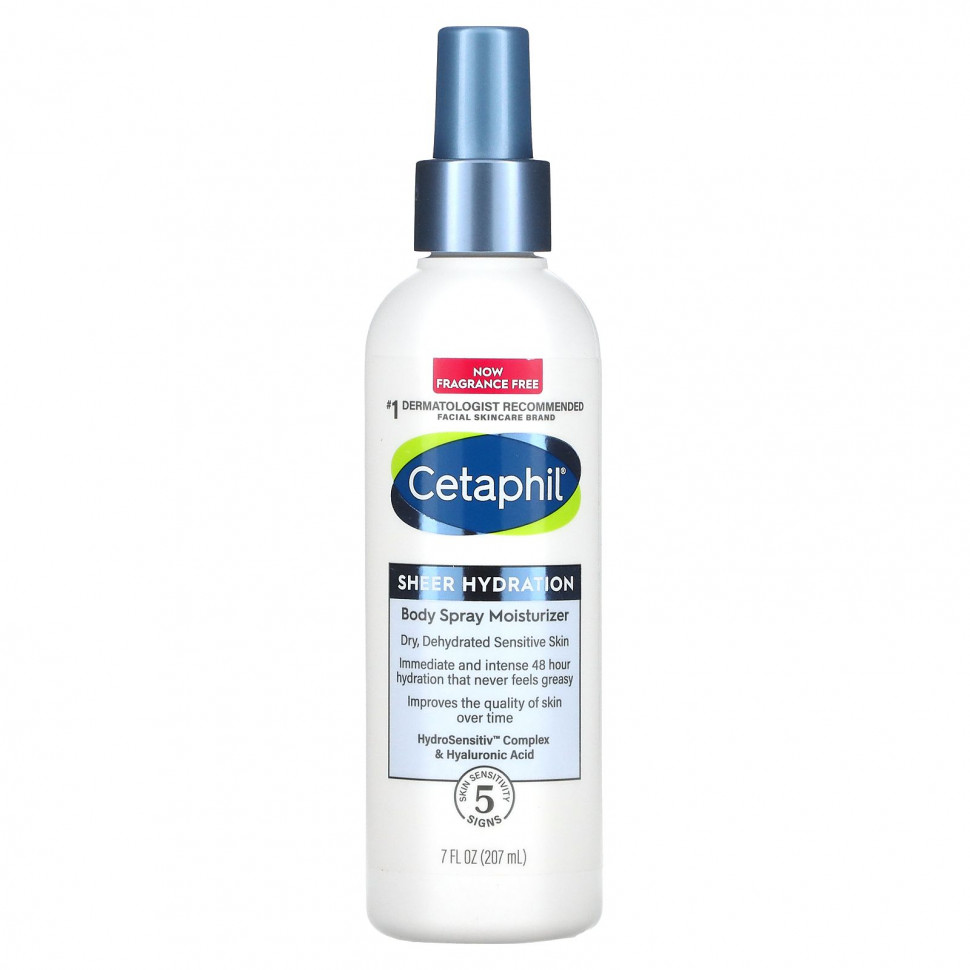 Cetaphil, Увлажняющий спрей для тела Sheer Hydration, 207 мл (7 жидк. Унций)