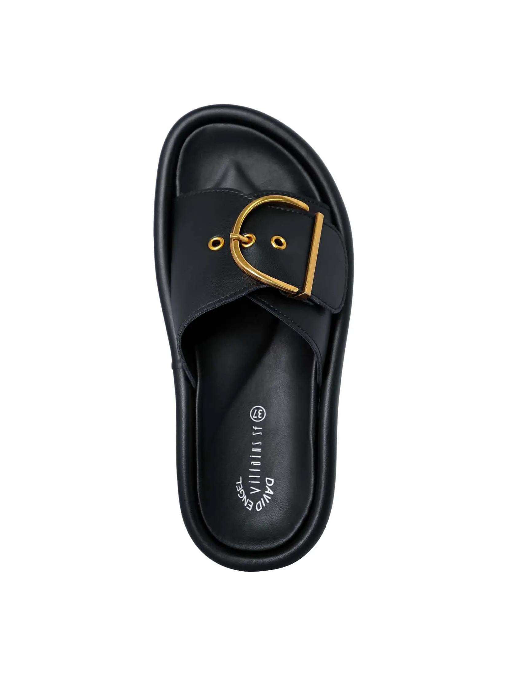 VILLAINS SF ZEST Women's Comfort Flat Sandals BLACK