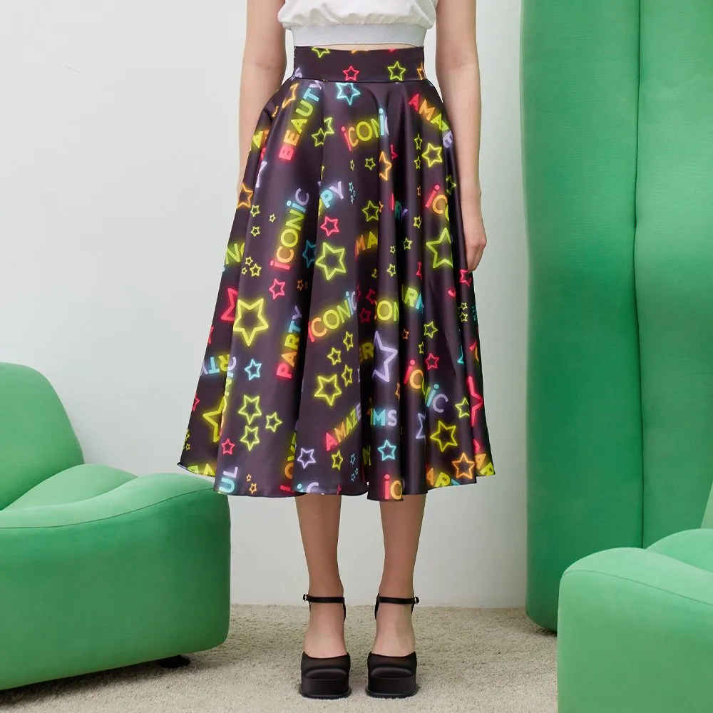 ICONIC BLACK STARRY SKIRT