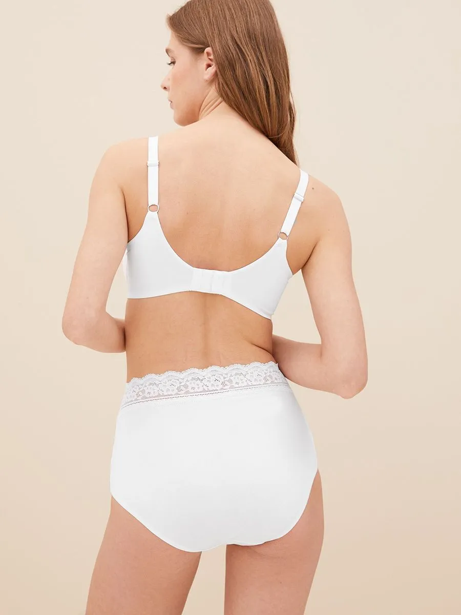 MARKS & SPENCER 5pk Cotton Lycra & Lace Full Briefs T615022F