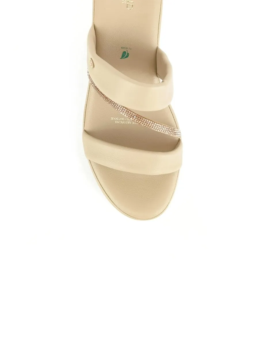 TREND Women sandals with heels FARIS-TAUPE