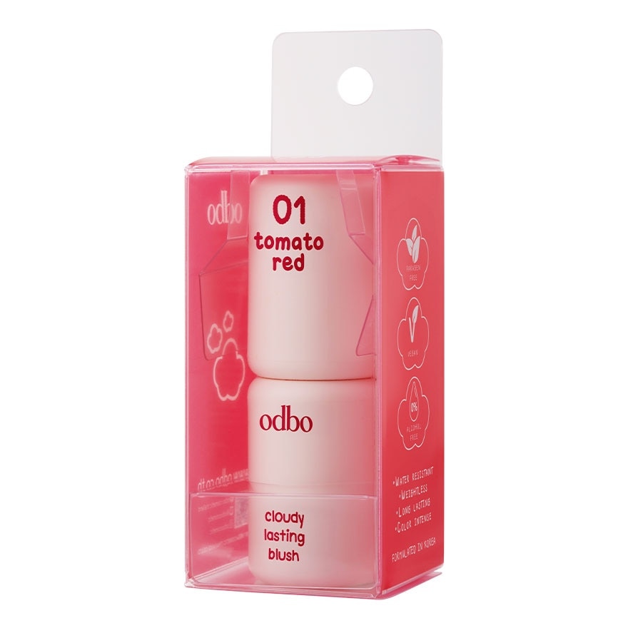 Odbo Cloudy Lasting Blush 1306-01 - 01 Tomato Red