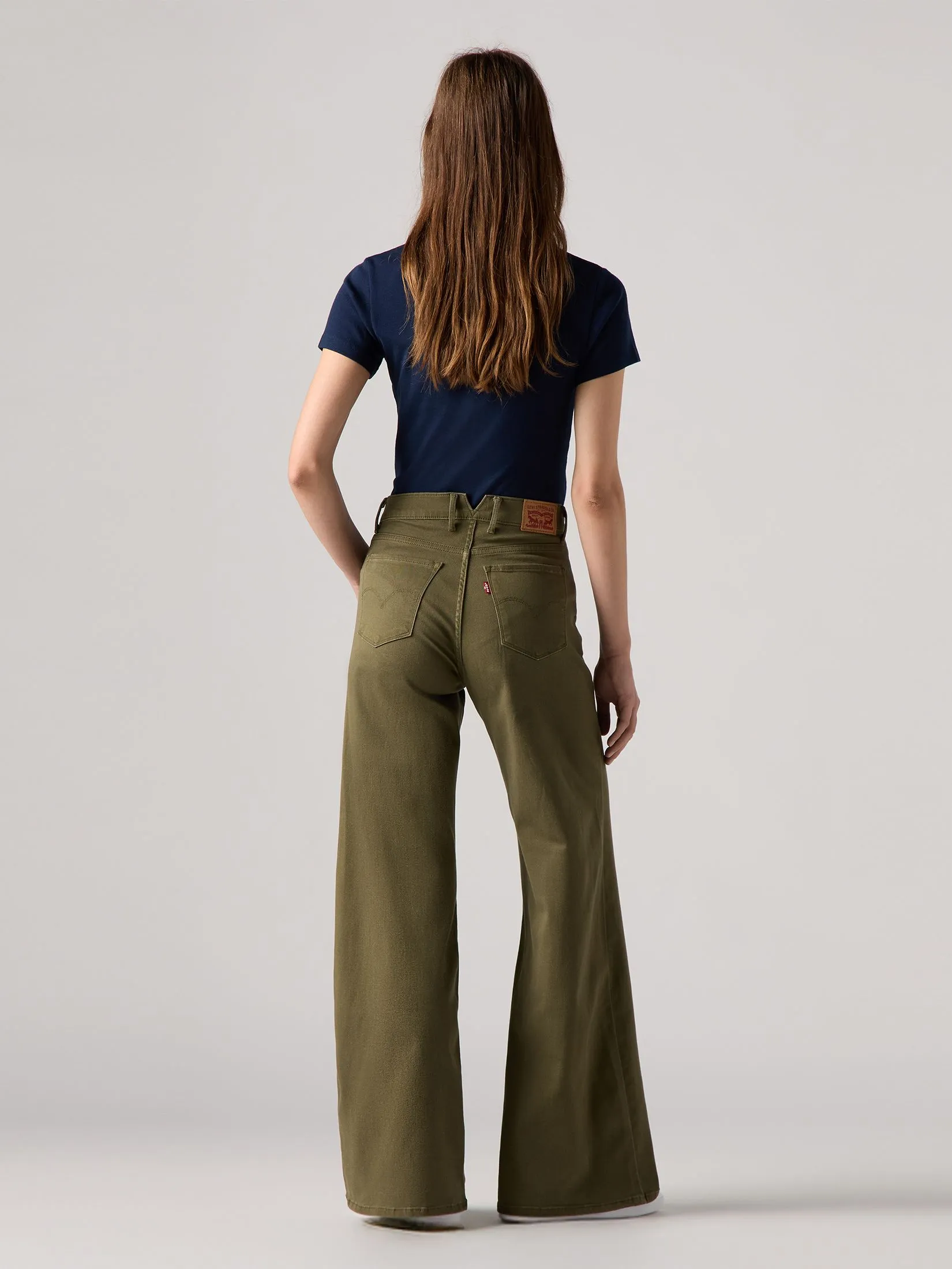 LEVI'S Women's 318 Shaping Wide-Leg Jeans Green