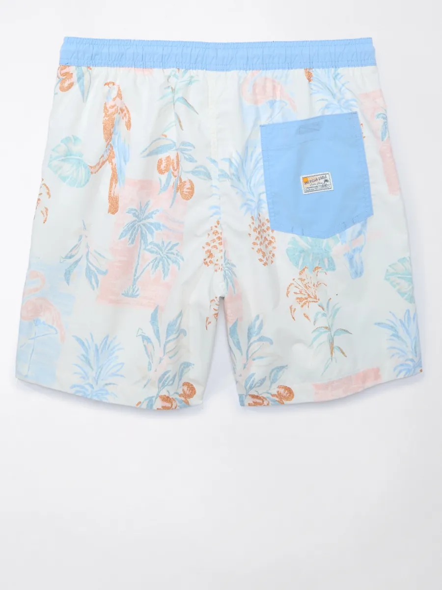 AMERICAN EAGLE MEN 7712 7 INCH TRUNK HAYDEN STRETCH WITH CONTRAST 106 CREAM