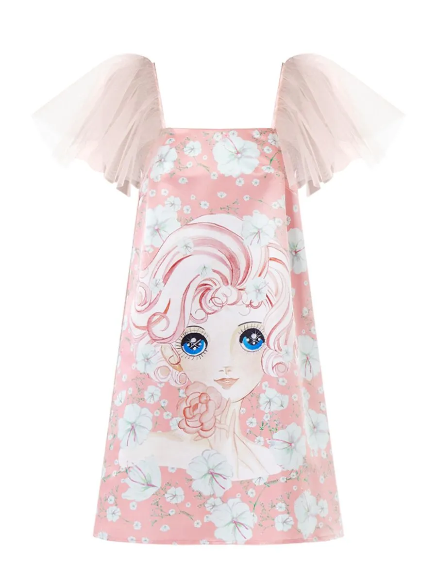 ICONIC WOMEN PINK ROSEANNE DRESS