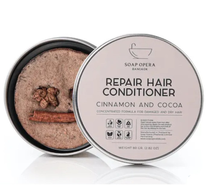 Твердый кондиционер для волос с корицей и какао Soap Opera Bangkok 80 гр