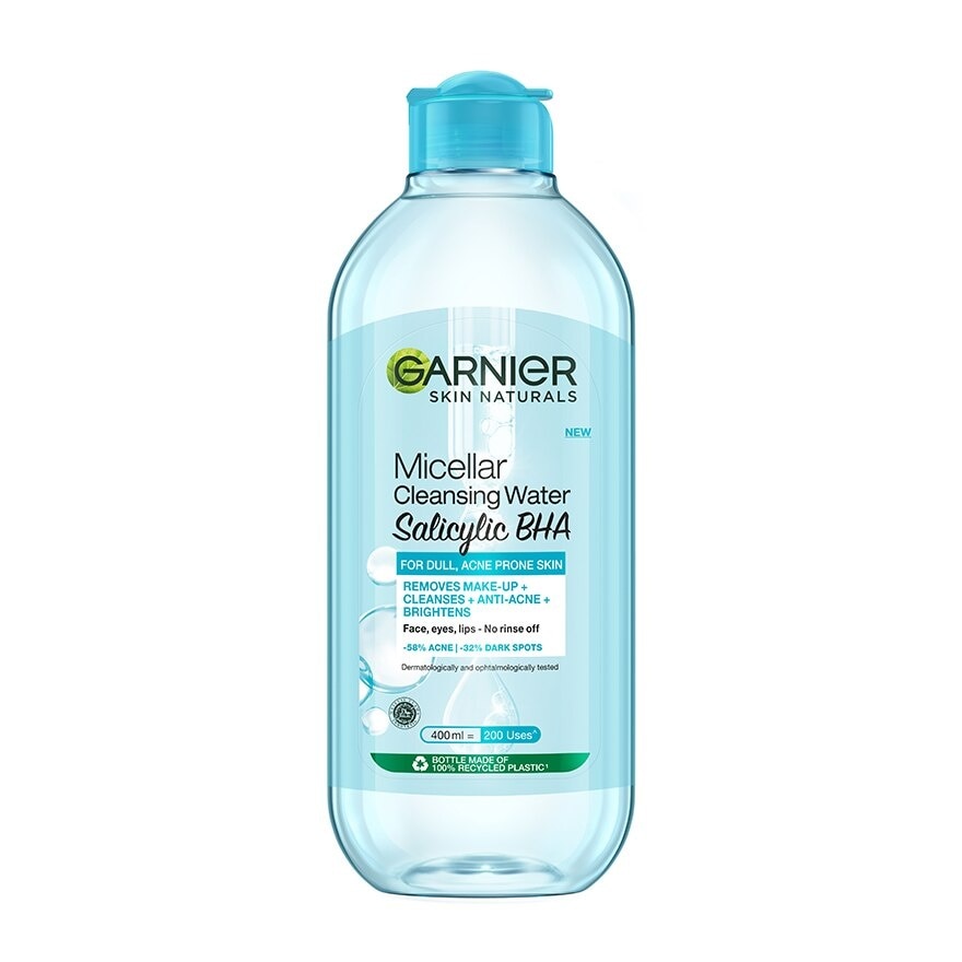 Garnier Skin Naturals Micellar Cleansing Water Salicylic BHA 400 Ml. - Blue