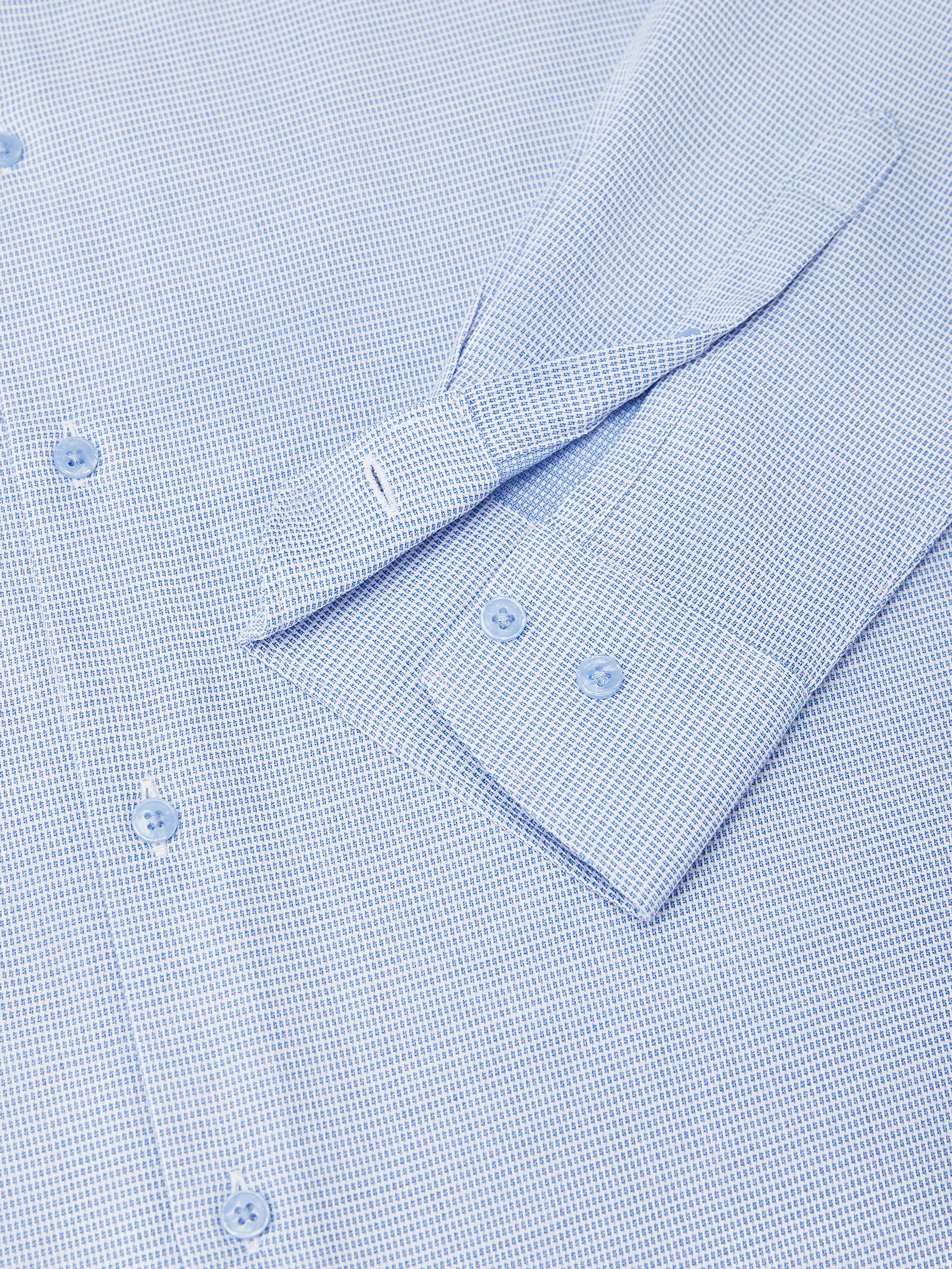 G2000 Men Clothing Non-Iron Cotton Blend Shirt  Smart Fit - Blue