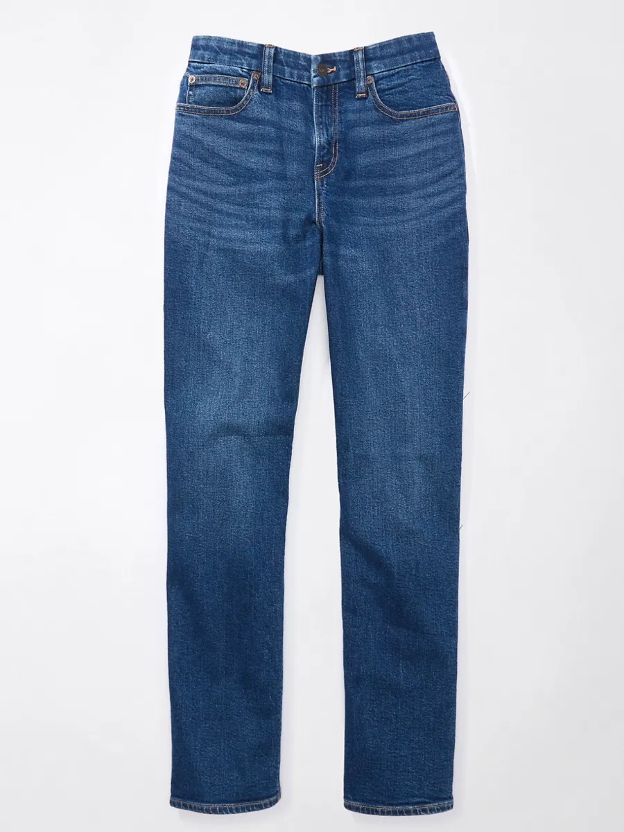 AMERICAN EAGLE WOMEN CURVY STRAIGHT JEANS 979 MEDIUM STANDARD