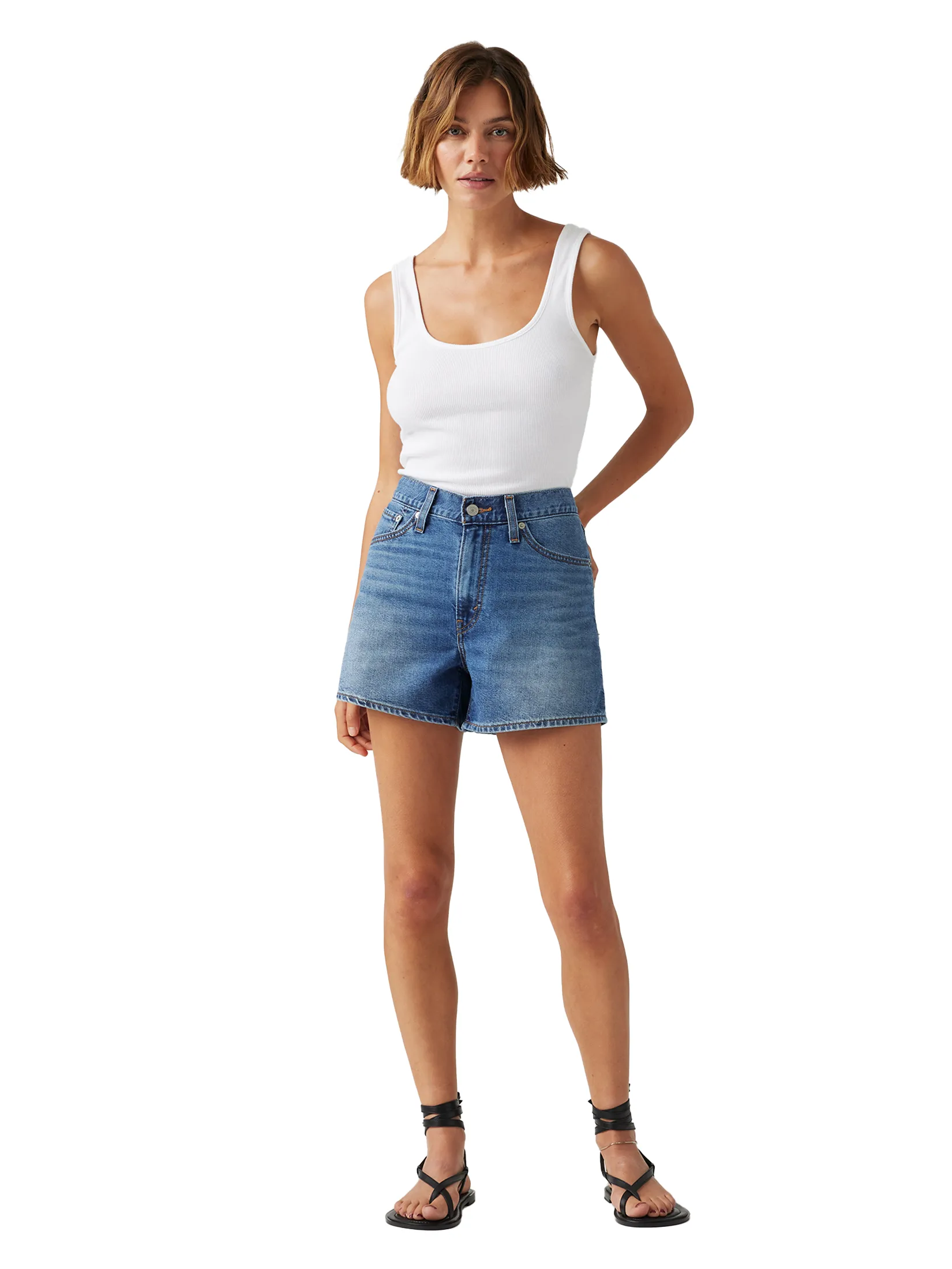 LEVI'S Women's '80s Mom Shorts Blue