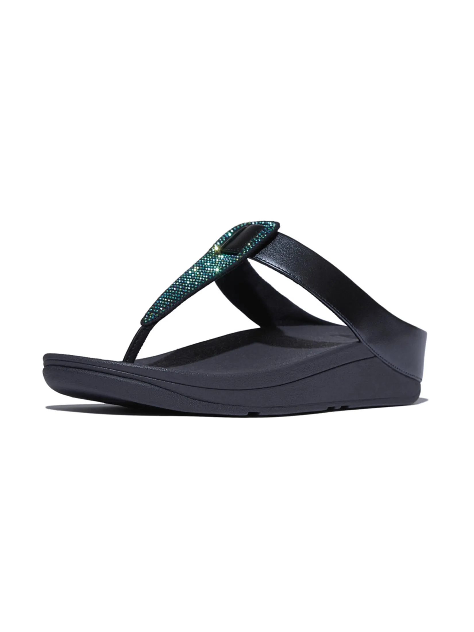 FitFlop™ WOMEN'S FINO CRYSTAL METALLIC TOE-POST BLUE
