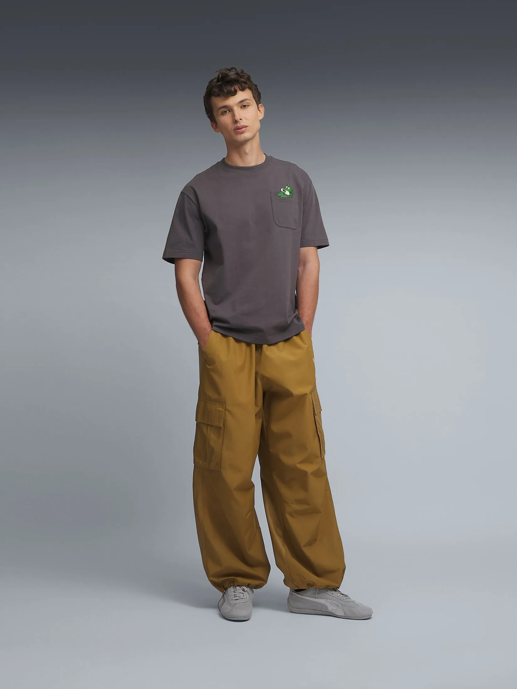 PUMA Men Cargo Pants Wardrobe Essentials Woven Honey Butter