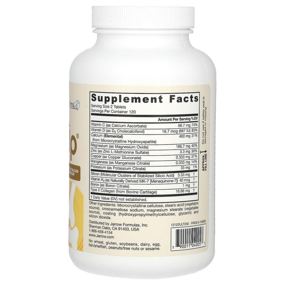 Jarrow Formulas, Ultra Bone-Up, добавка для укрепления костей, 240 таблеток