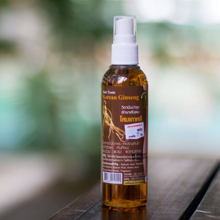 Тоник-спрей для укрепления волос с корейским женьшенем Genive 120 мл