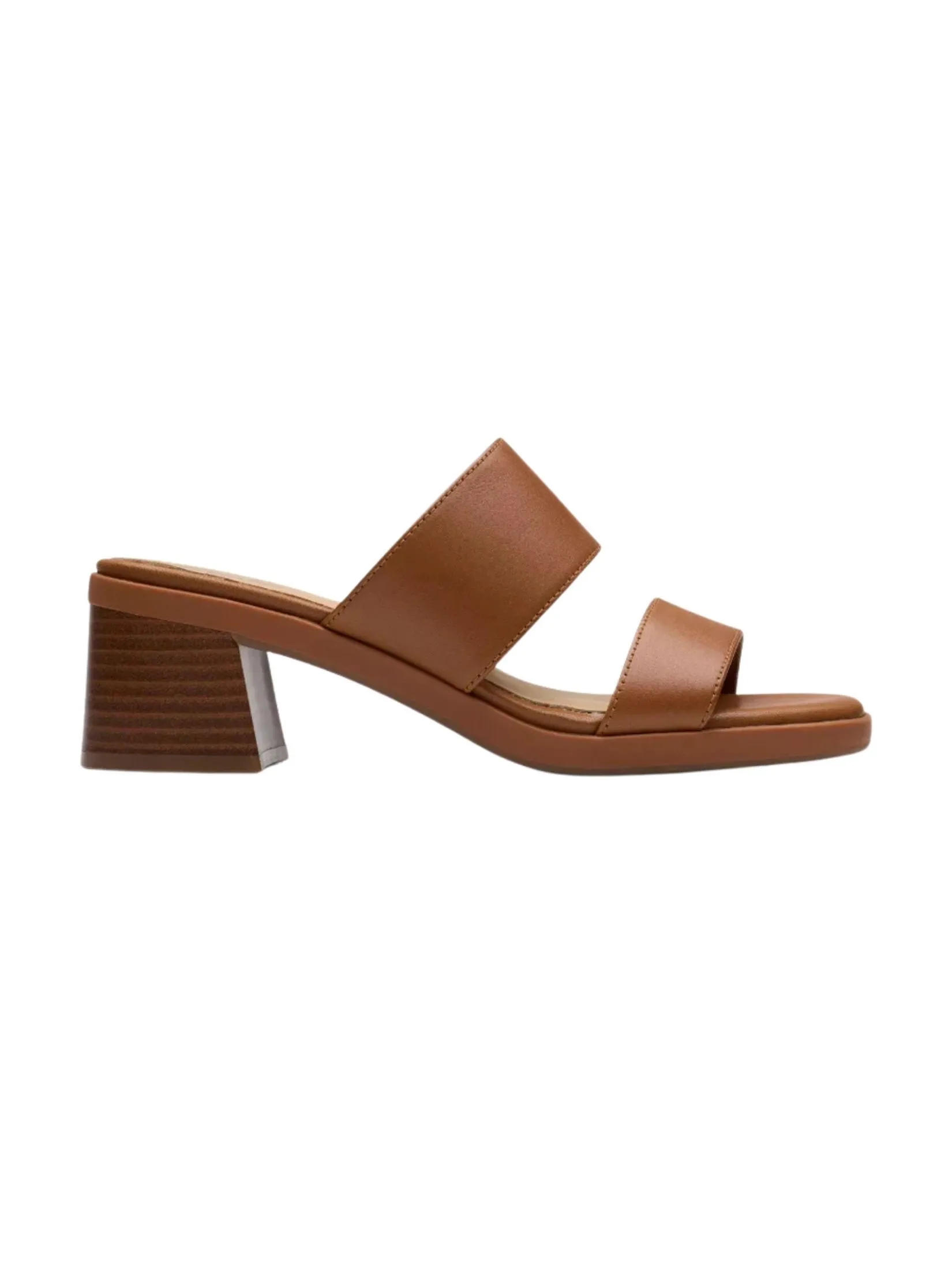CLARKS Jaylan Dusk Tan Leather Women’s Heeled Sandals Size - 3 UK