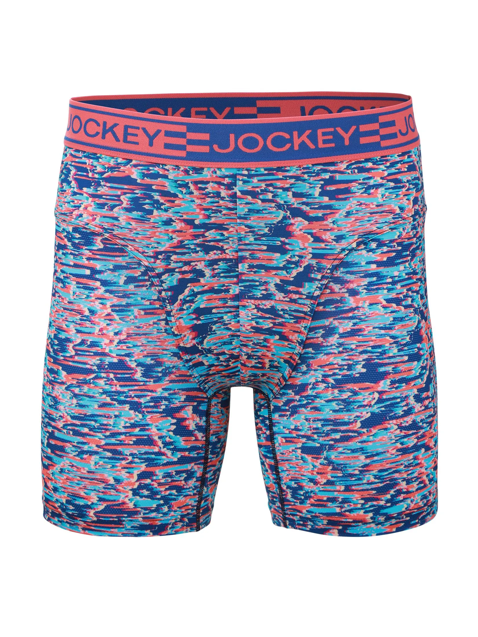 JOCKEY UNDERWEAR Men's SPORT MICROFIBER ACTIVE BOXER TRUNK RED