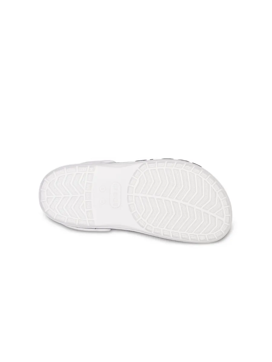 CROCS UNISEX S BAYABAND CLOG  - WHITE/NAVY