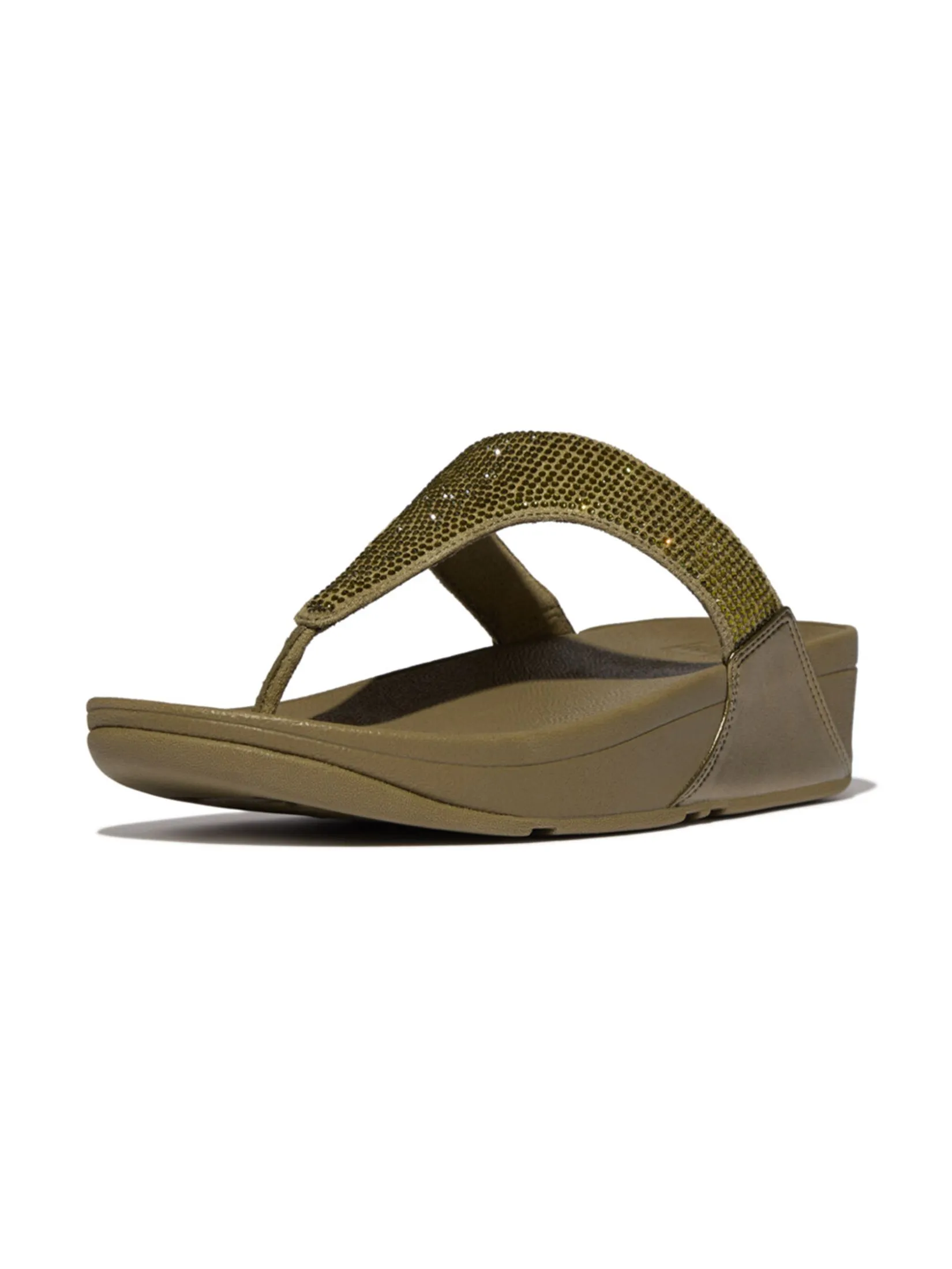 FitFlop™ WOMEN'S LULU CRYSTAL EMBELLISHED GREEN
