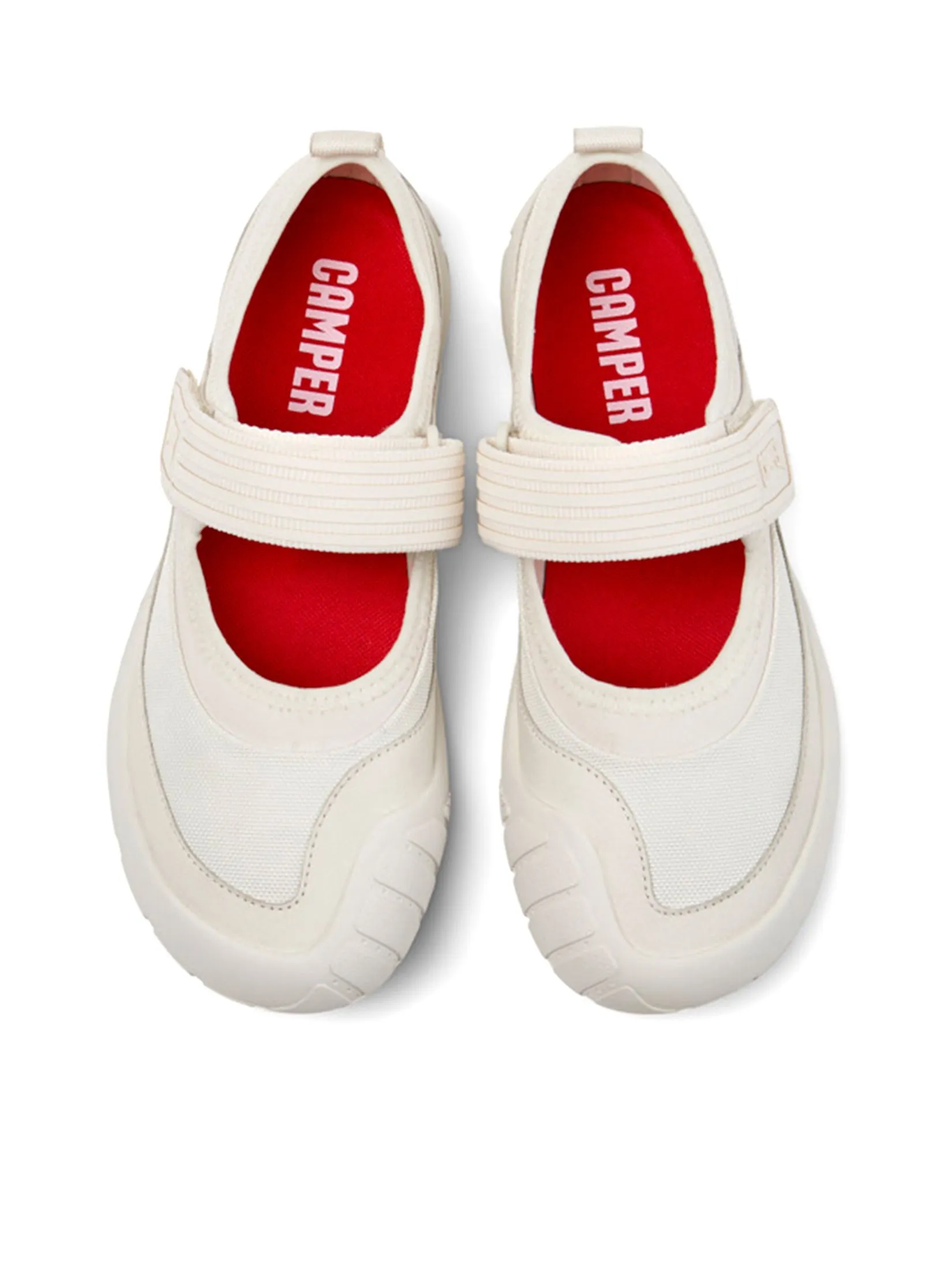 CAMPER Women Ballerina Shoes Peu Path White