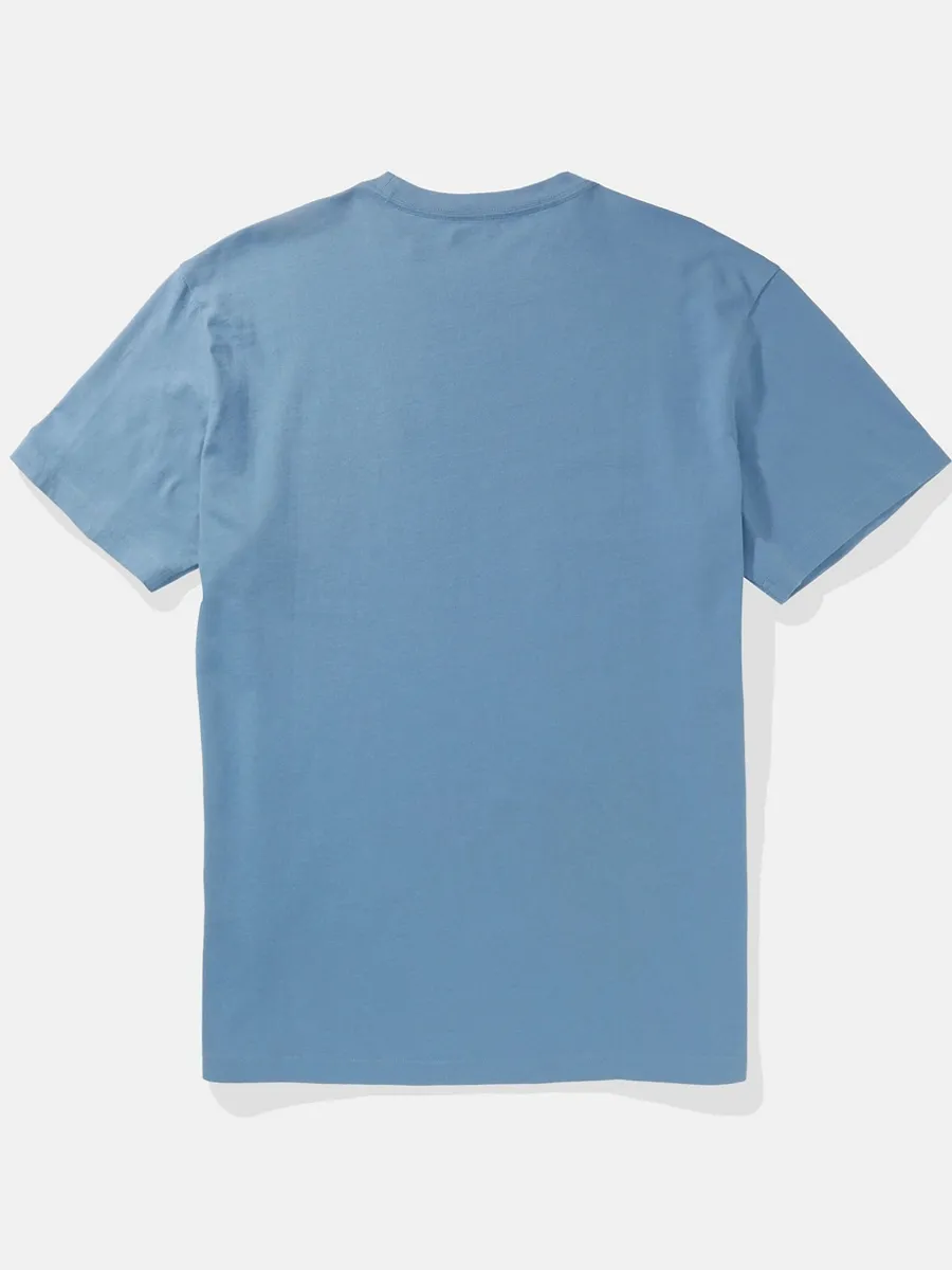 AMERICAN EAGLE MEN G SS PHOTOREAL SET IN TEE- PC DYE + MAGIC WHITE TUMBLE 415 TIDAL BLUE