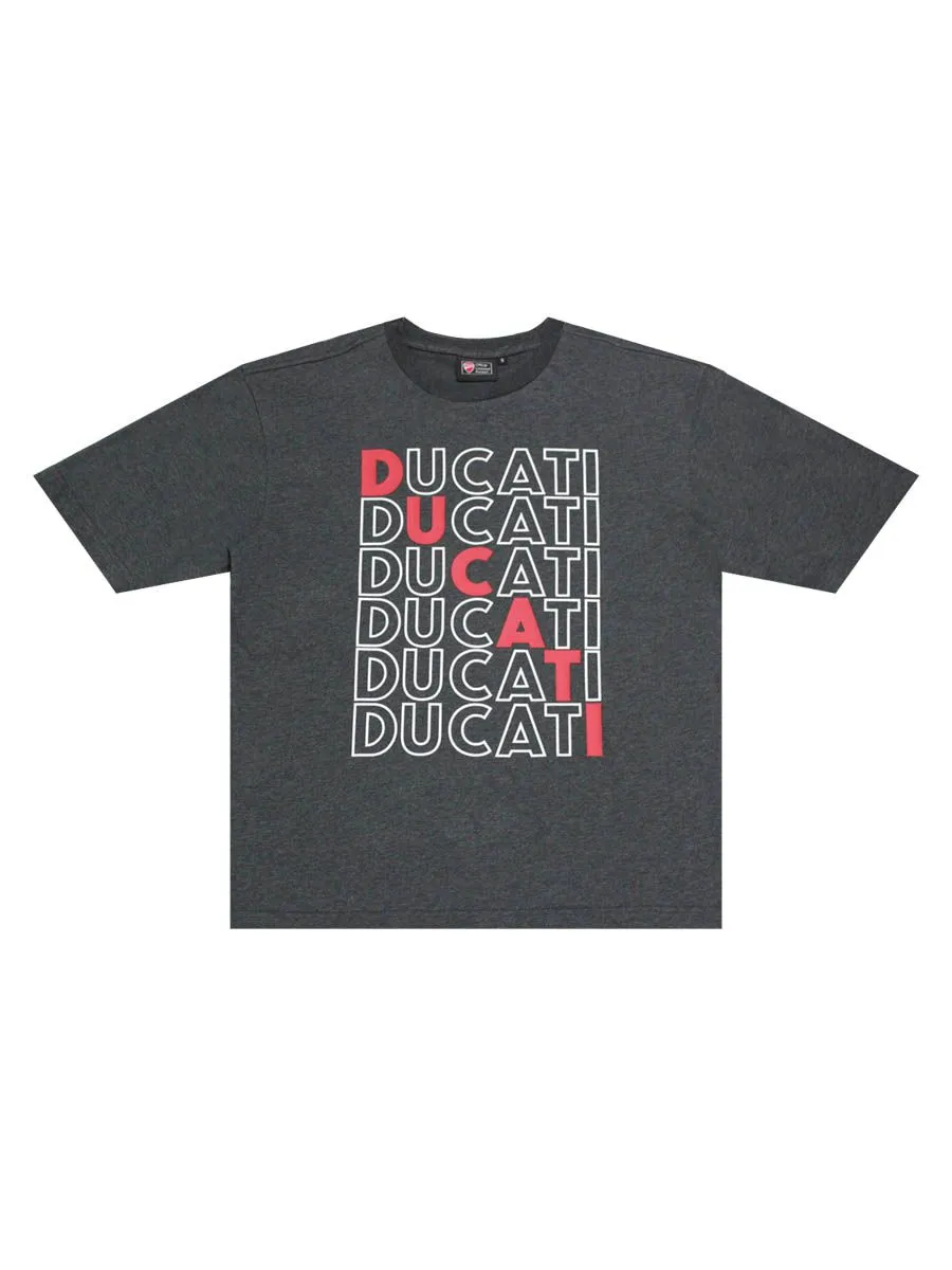 DUCATI GRAY T-shirt Loose Fit for men DCT52 063