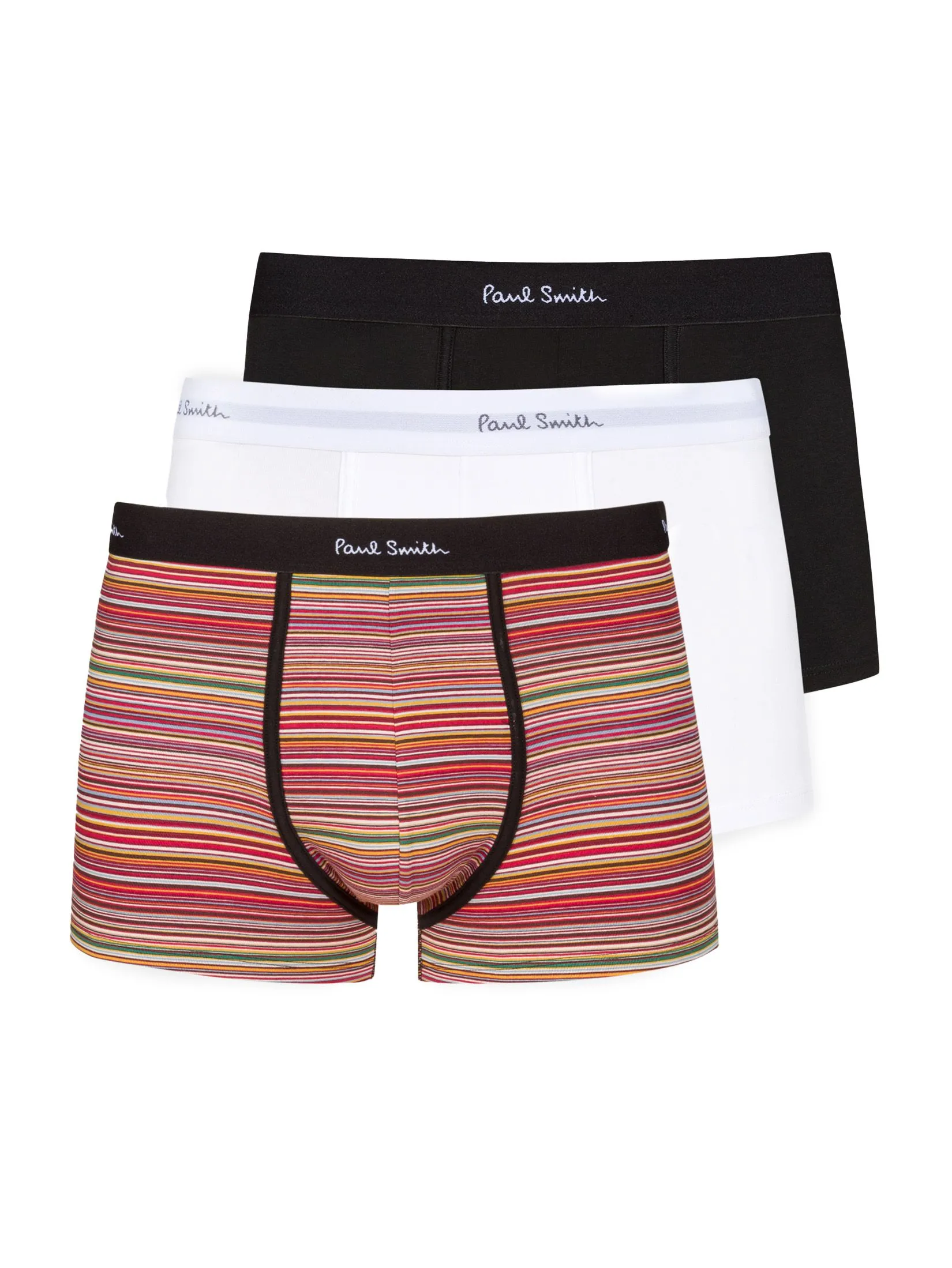 PAUL SMITH Underwear Mens M1A-914-M3PKK-1A Men Trunk 3 Pack Mix Sign Mixed Plate 1