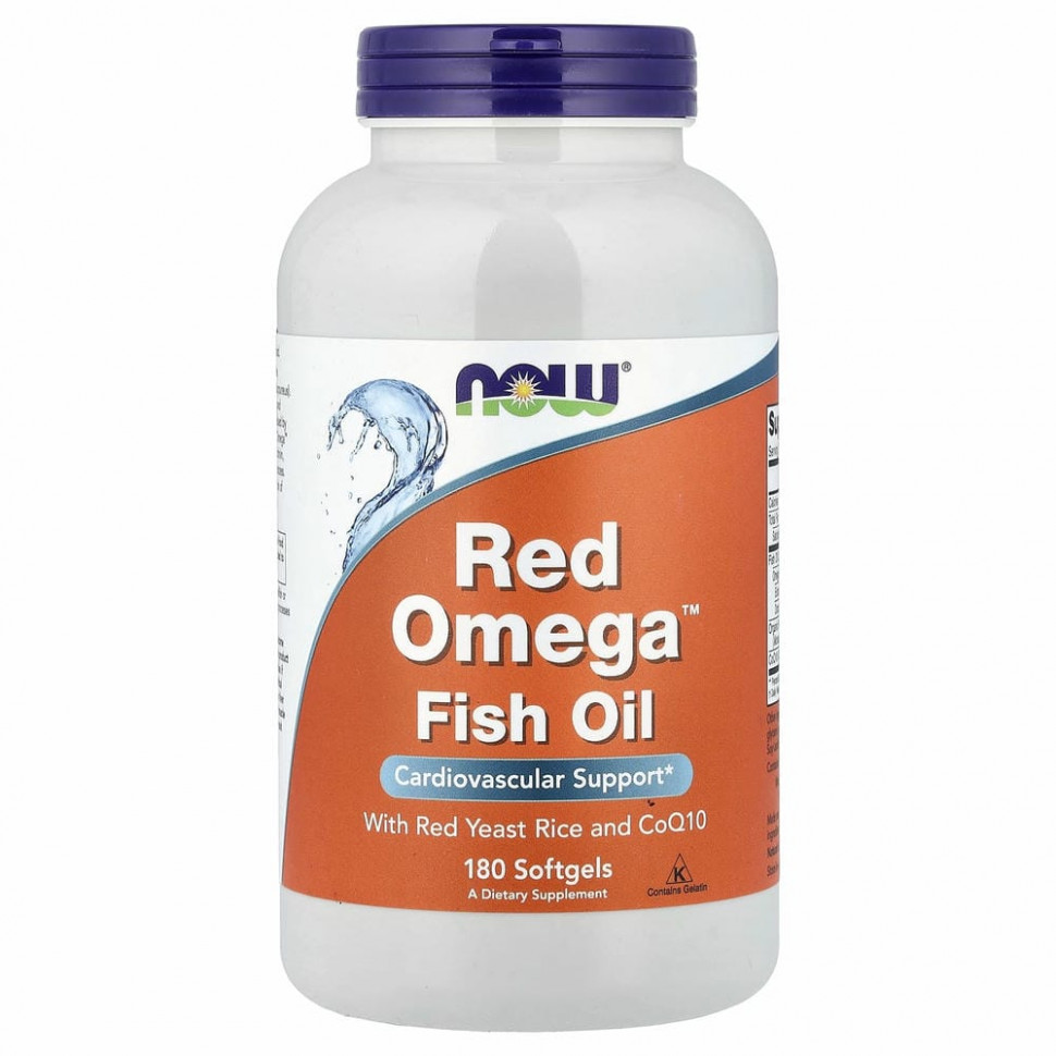 NOW Foods, Red Omega, 180 гелевых капсул