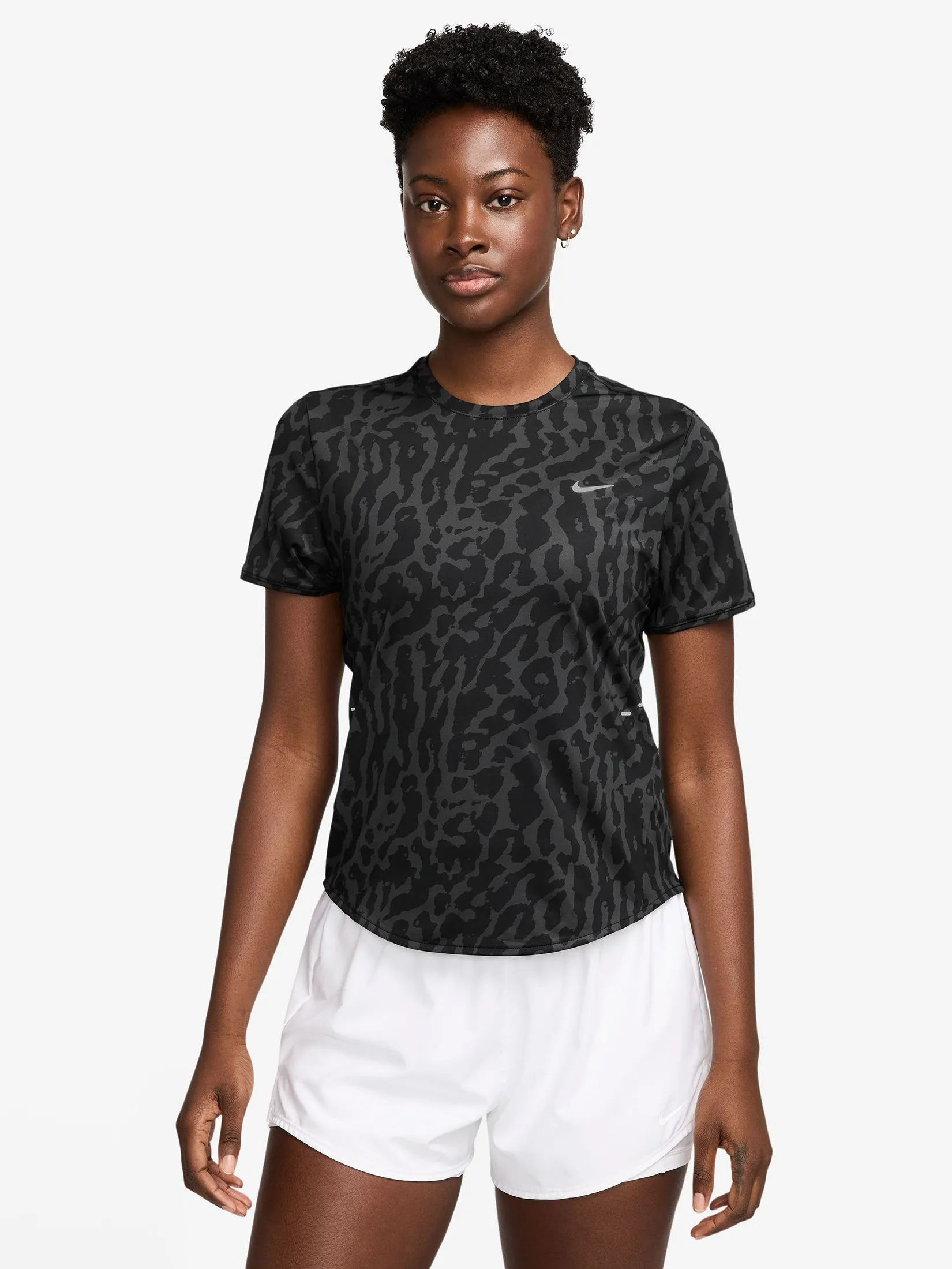 NIKE Women Running Top Swift Dri-Fit IB5875-010 Black/Black/Reflective Silv