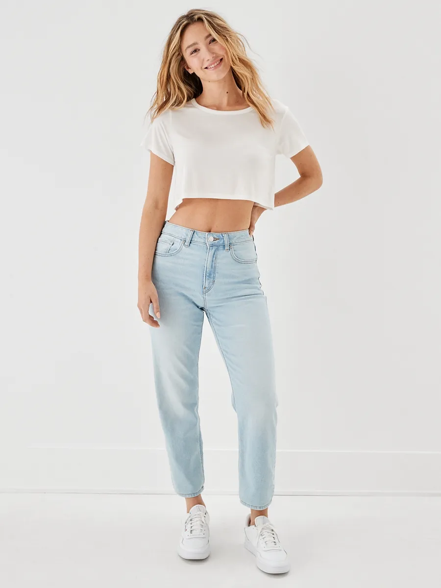 AMERICAN EAGLE MOM STRAIGHT JEANS 841 AUTHENTIC LIGHT