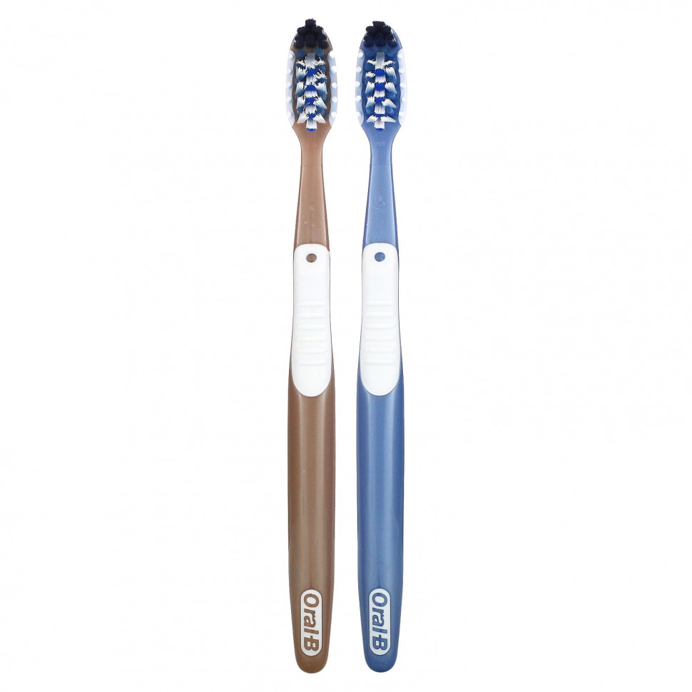 Oral-B, CrossAction All In One, зубная щетка, среднего размера, 2 шт. В упаковке