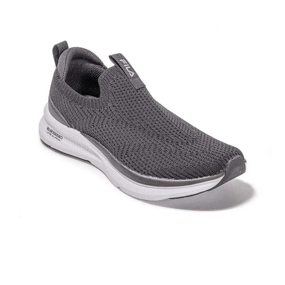 FILA Women Running Shoes Knit Slip-On Grey - FI039SH580ELTH