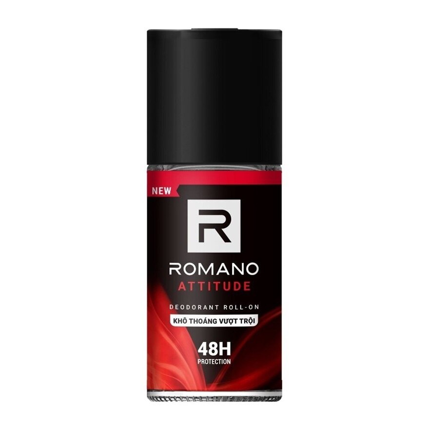 Romano Roll On Attitude 50 Ml. โรลออน ลดเหงื่อ ระงับกลิ่นกาย - Red