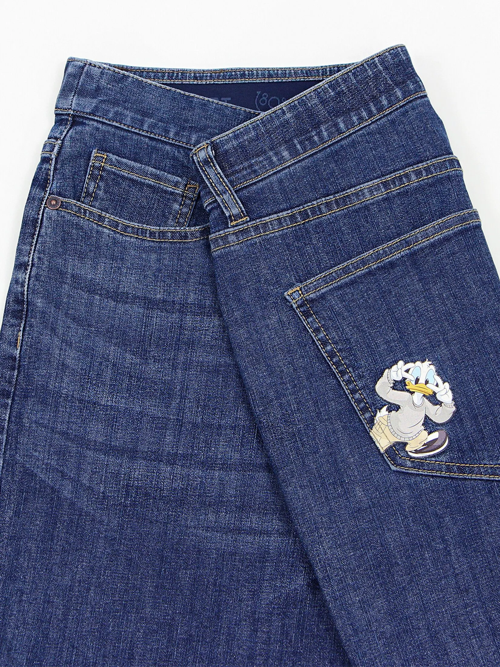 GIORDANO Men's Stretch Denim Shorts (Disney) Med Blue