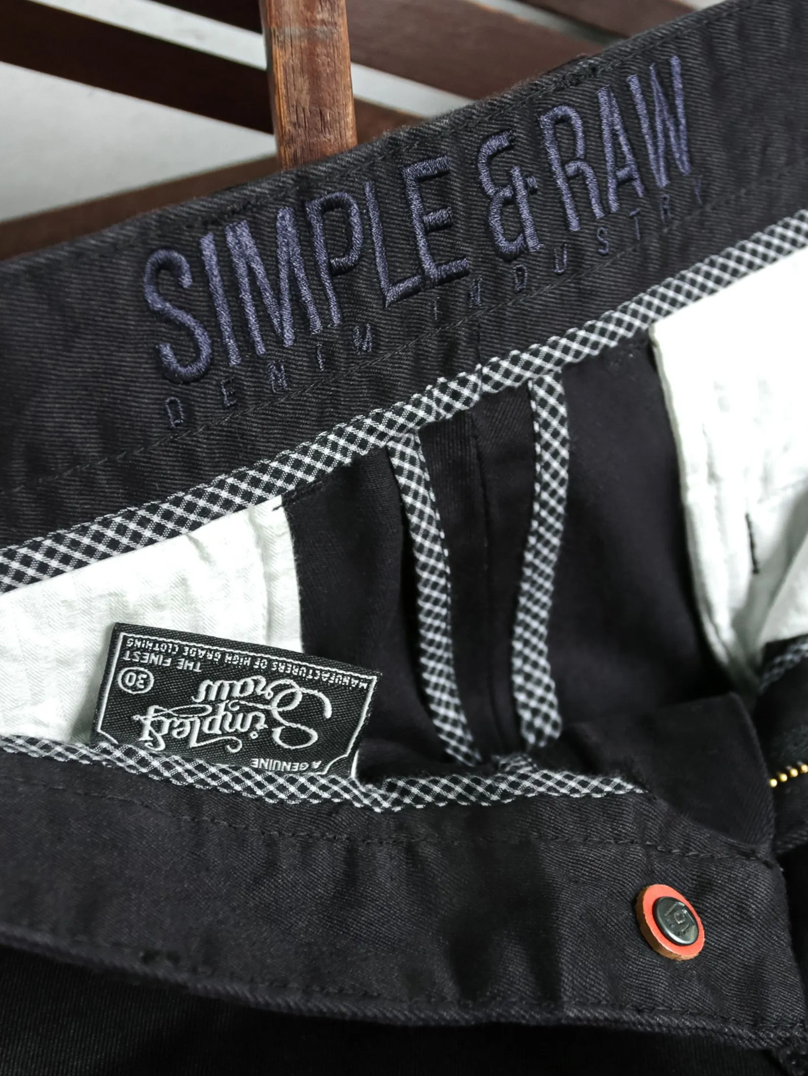 SIMPLE&RAW Timber Chino Pants Sk814 Black