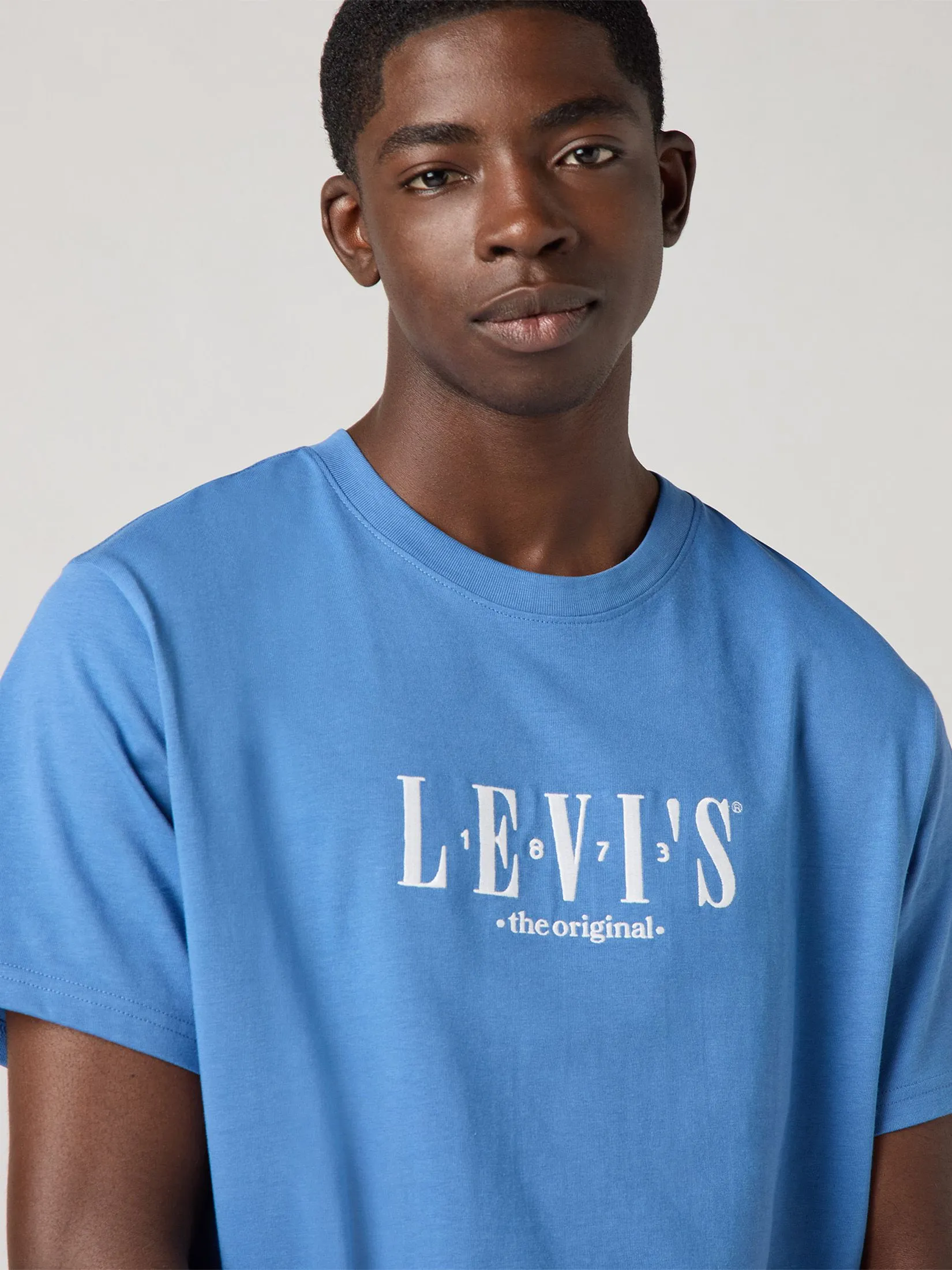 LEVI'S Men's Relaxed Fit Short Sleeve Graphic T-Shirt Blue