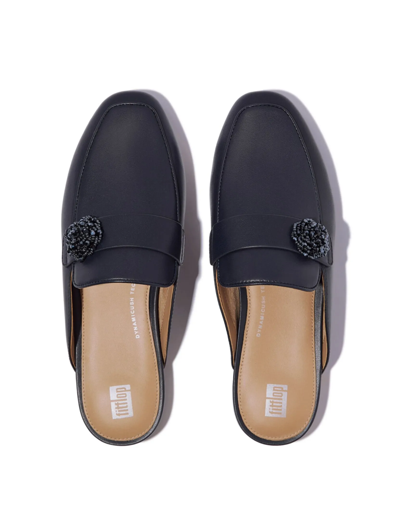 FitFlop™ WOMEN'S DELICATO BEADIE-BUTTON MULES BLUE