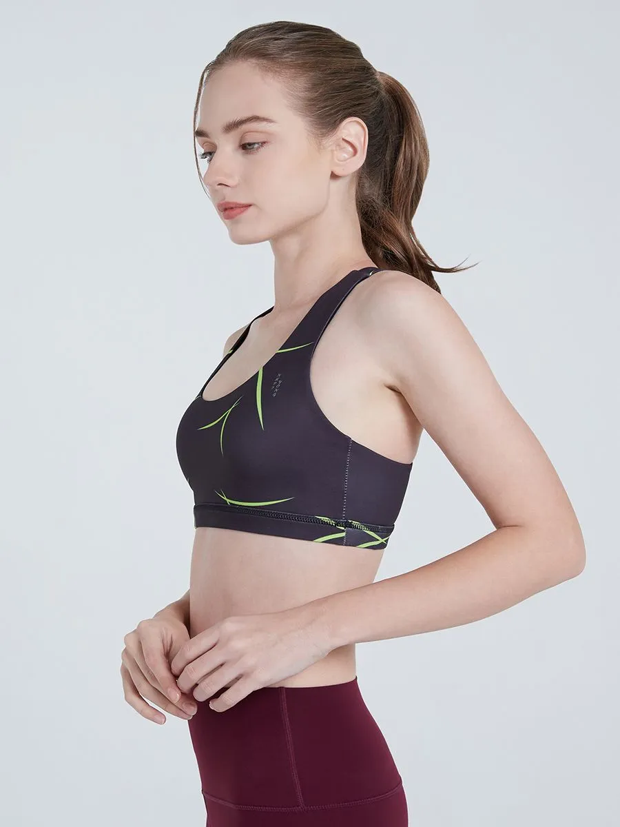 NAPIYONG Samurai Sports Bra in Black