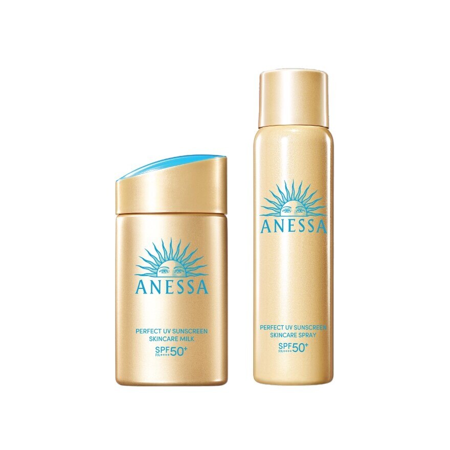 Anessa Perfect UV Sunscreen Skincare SPF50+ PA++++ Milk 60 Ml.+Spray 60 G.