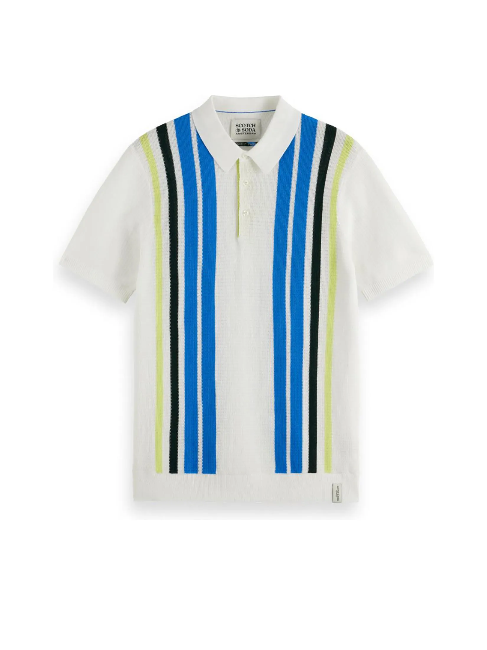 SCOTCH&SODA Men Polo Structured Knit Striped