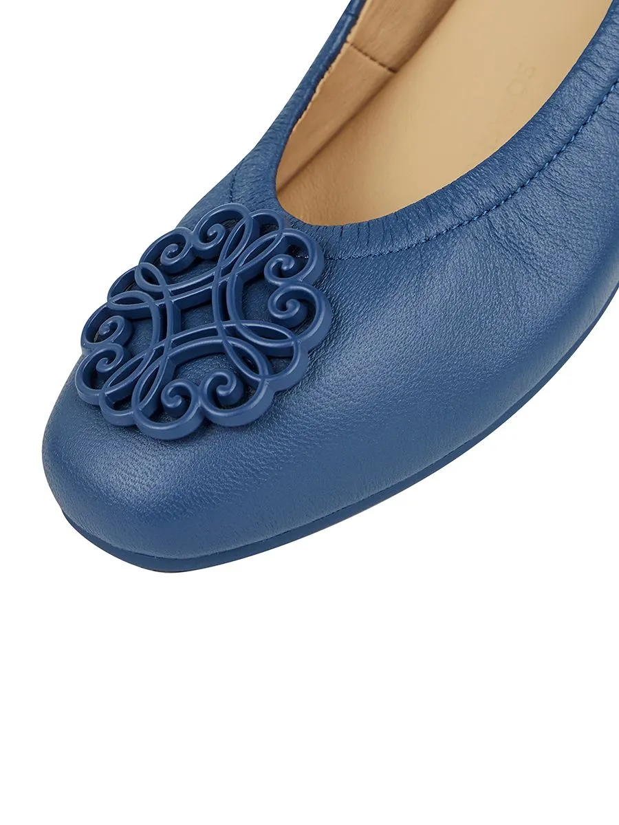 SHU WOMEN  SOFY SOFA 0.5" INFINITE HEART ONTONE - CALM BLUE