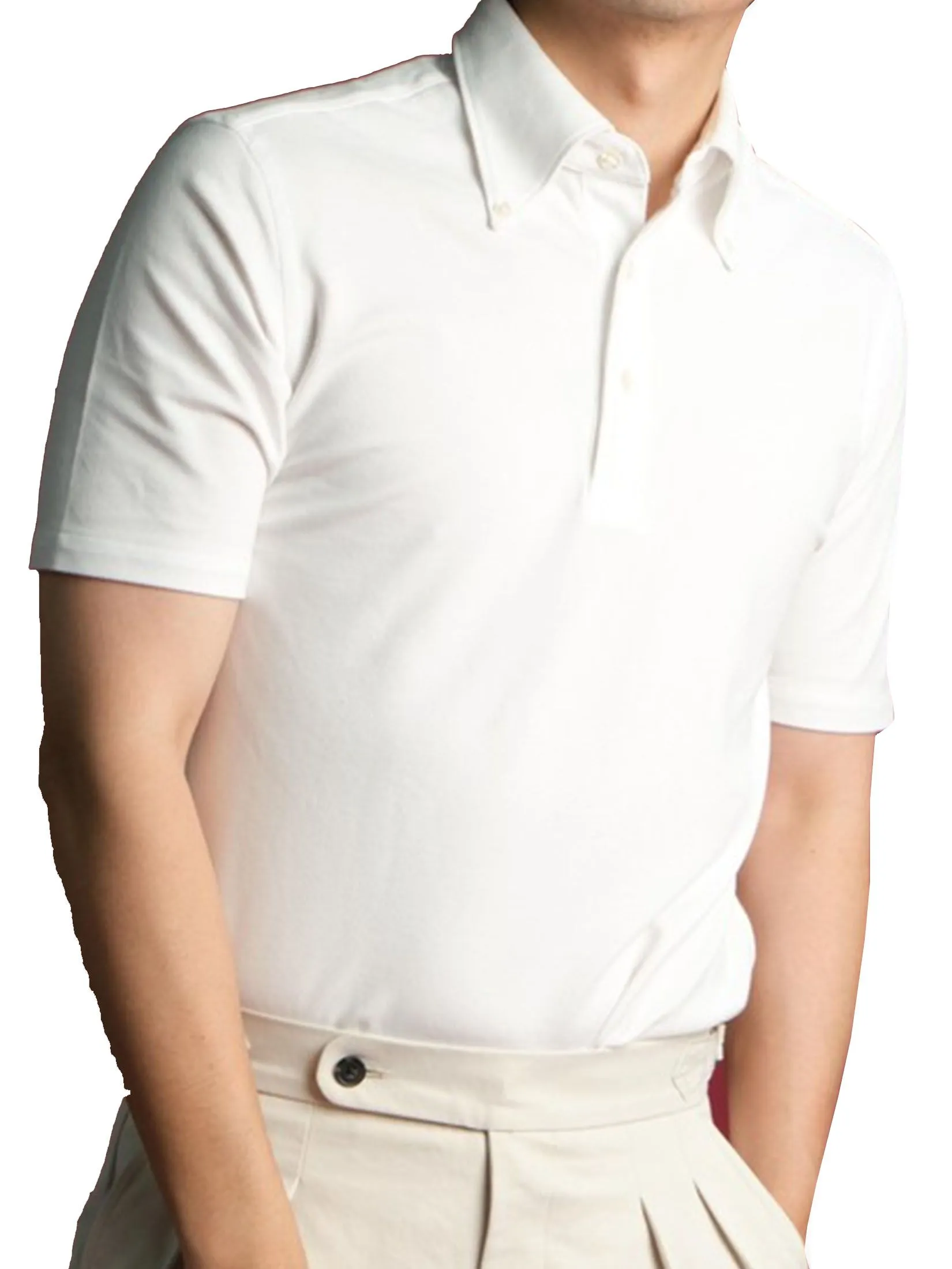 ERA-WON Men Polo Shirt Collection "Brother" White
